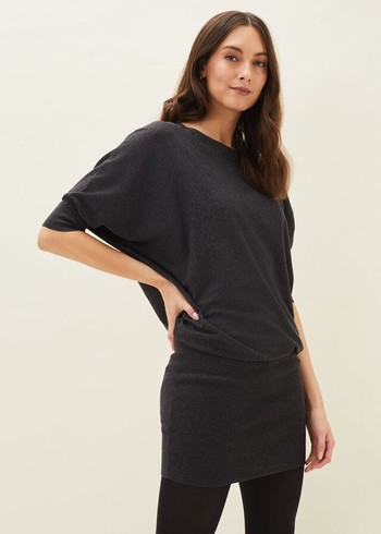 Phase Eight Becca Batwingted Knitwear Grey Canada | YPILJR-173